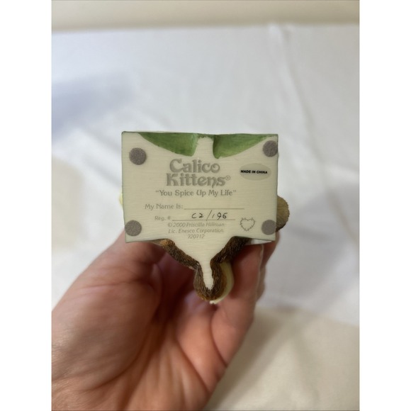 Enesco Calico Kittens 2000 'You Spice Up My Life' Boxed Set with Certificate - Picture 6 of 7